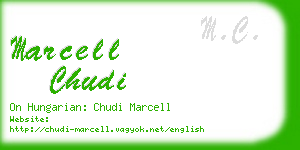 marcell chudi business card